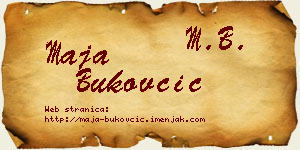 Maja Bukovčić vizit kartica
